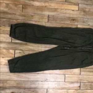 Linen jogger pant. Madewell small